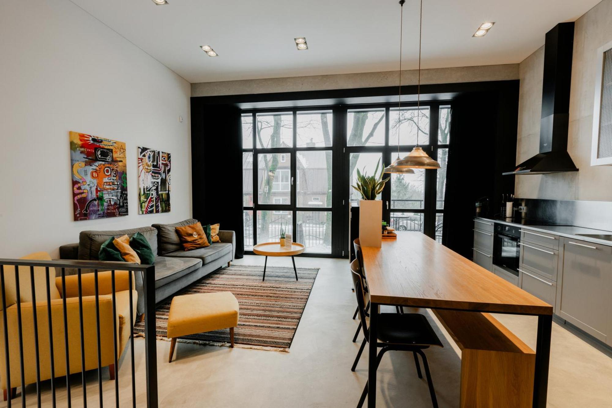 Modern And Spacious Loft Type Apartment 8 With Free Private Parking By "Owl Jazz Apartments" Kaunas Buitenkant foto