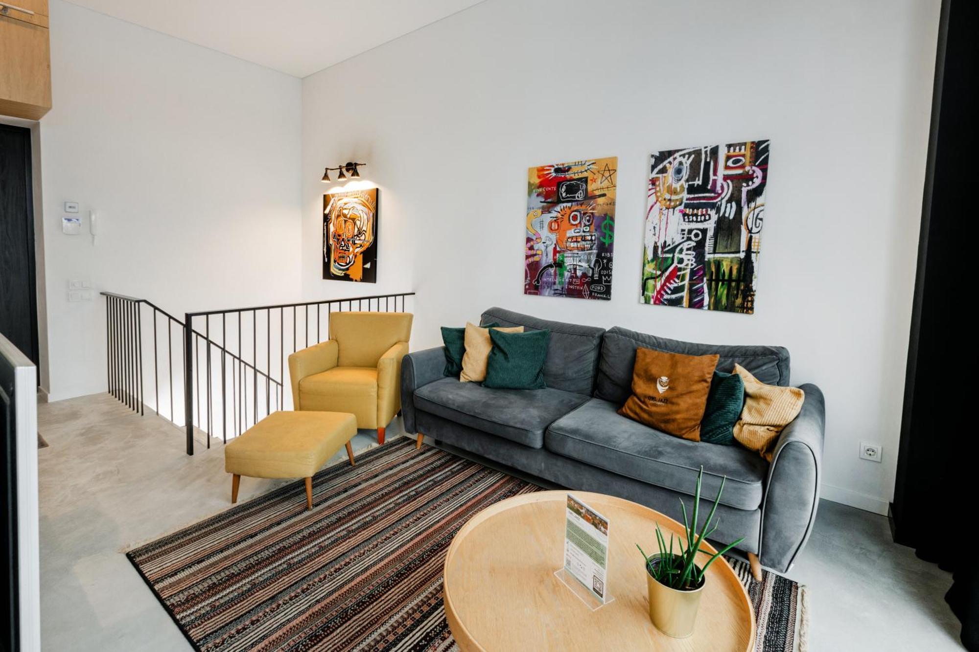 Modern And Spacious Loft Type Apartment 8 With Free Private Parking By "Owl Jazz Apartments" Kaunas Buitenkant foto